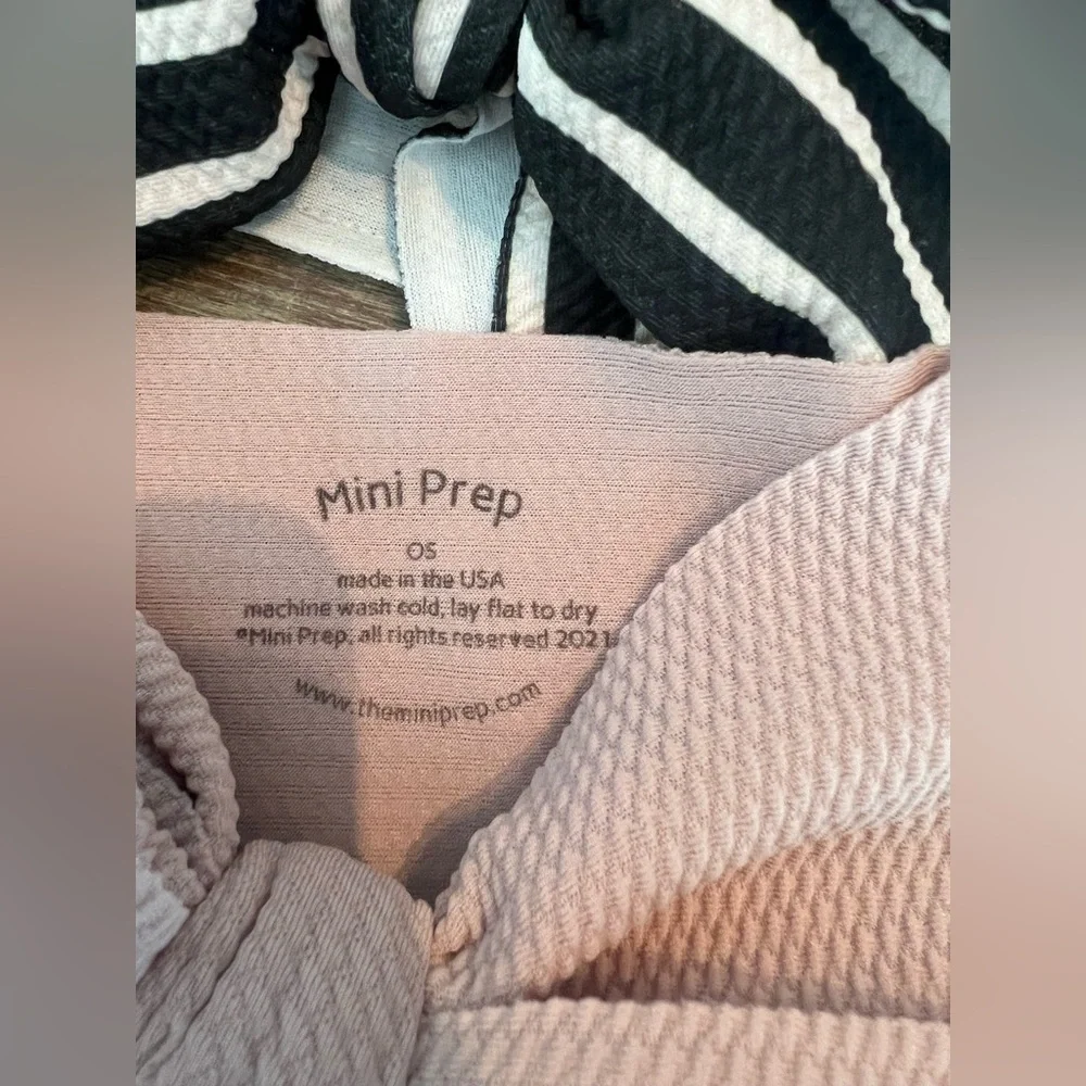 Set of 3 mini prep headbands baby girl
